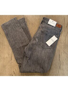 Lauren Ralph Lauren Premier Straight Ankle Jeans Sz 2/26 Smoke Grey Stretch NEW
